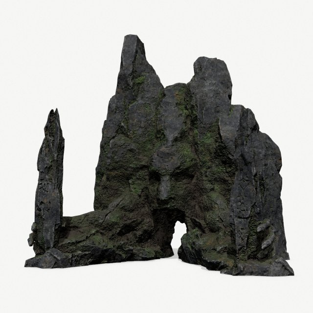Rock Gate Model 3D .c4d .max .obj .3ds .fbx .stl .blend 
