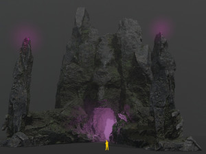 Rock Gate Model 3D