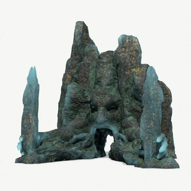 Rock Gate 3D Model .c4d .max .obj .3ds .fbx .stl .blend 