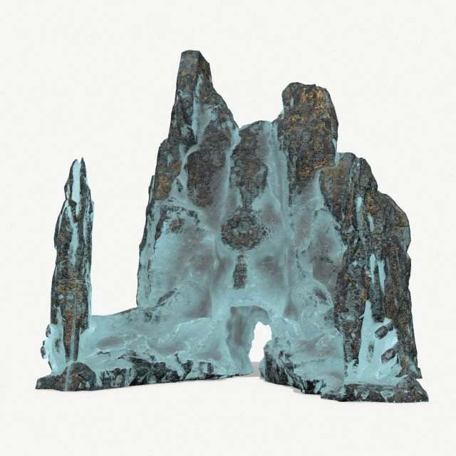 Rock Gate 3D Model .c4d .max .obj .3ds .fbx .stl .blend 