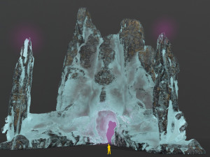 Rock Gate Model 3D