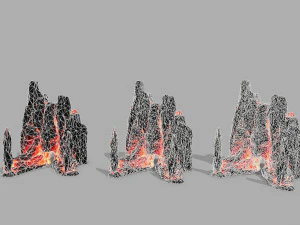 Lava rock gate 3D Model