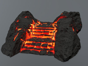 Lava stairs 3D 模型