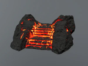 Lava stairs 3D Model