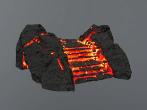 Lava stairs 3D Model