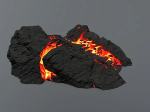 Lava stairs 3D Model