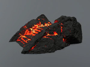 Lava stairs 3D Model
