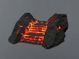 Lava stairs 3D Model
