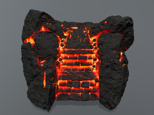 Lava stairs 3D 模型
