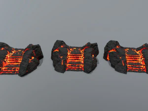 Lava stairs 3D Model