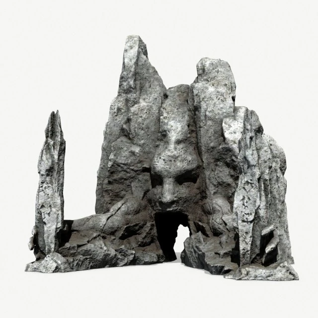 Rock Gate 3D Model .c4d .max .obj .3ds .fbx .stl .blend 