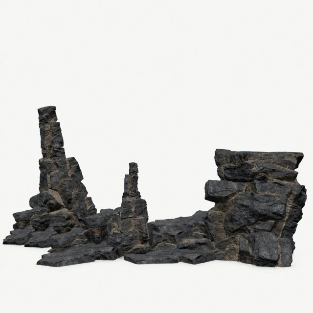 Desert rocks 3D Model .c4d .max .obj .3ds .fbx .stl .blend 