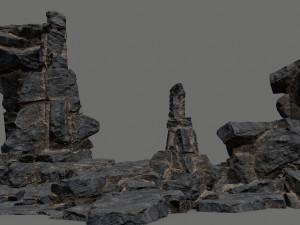 Desert rocks 3D Модель
