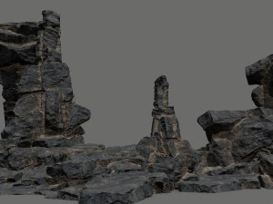 Desert rocks 3D Model