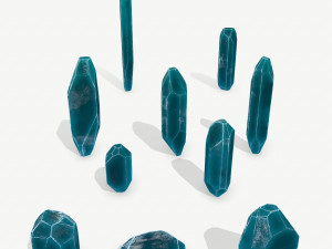 Crystal set 3D Model