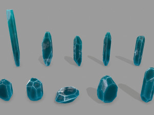 Crystal set 3D Model