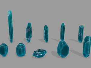 Crystal set 3D Model