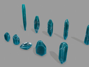 Crystal set 3D Model