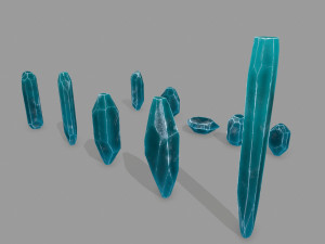 Crystal set 3D Model