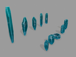 Crystal set 3D Model