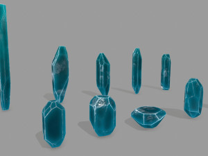 Crystal set 3D Model