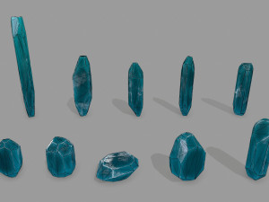 Crystal set 3D Model