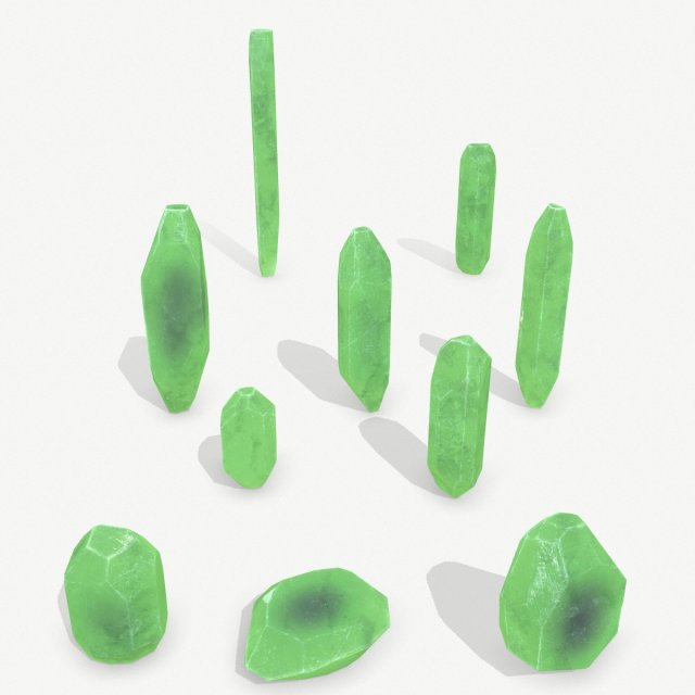Crystal set Modelo 3D .c4d .max .obj .3ds .fbx .stl .blend 