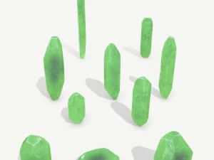 Kumpulan kristal Model 3D