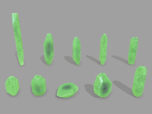 Crystal set Modelo 3D