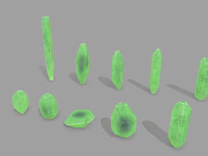 Crystal set Modelo 3D