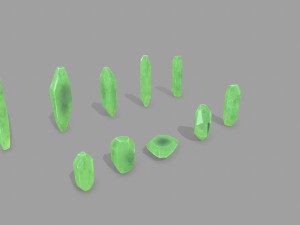 Crystal set Modelo 3D