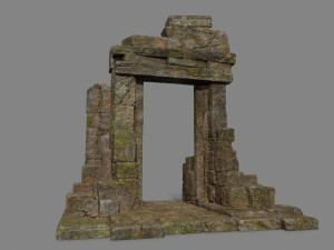 Ruin Gate 3D Model