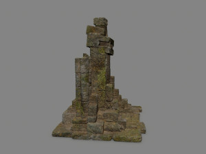 Ruin Gate 3D Model