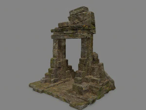 Ruin Gate 3D Model