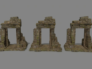 Ruin Gate 3D Model
