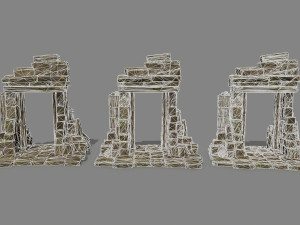 Ruin Gate 3D Model