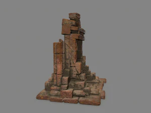 Ruin Gate 3D Model