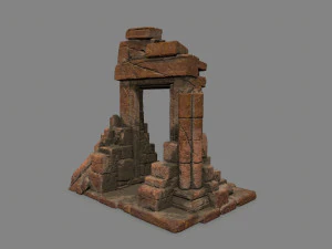 Ruin Gate 3D Model