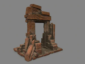 Ruin Gate 3D Model