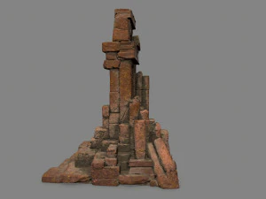 Ruin Gate 3D Model