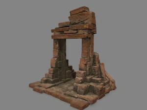 Ruin Gate 3D Model