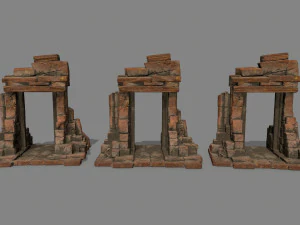 Ruin Gate 3D Model