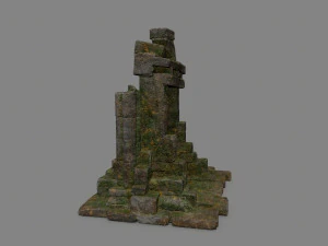 Ruin Gate 3D Model