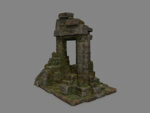 Ruin Gate 3D Model