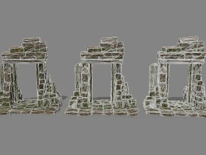 Ruin Gate 3D Model