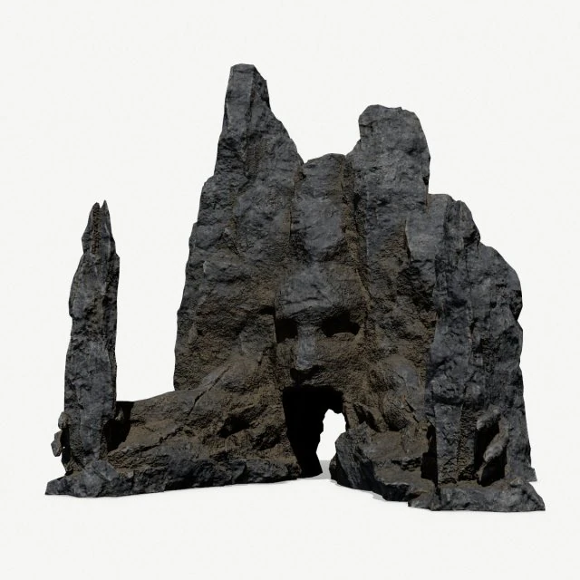 Rock Gate 3D Model .c4d .max .obj .3ds .fbx .stl .blend 