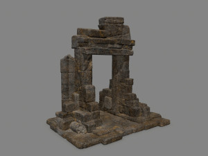 Ruin Gate 3D Model