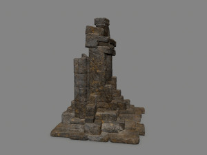 Ruin Gate 3D Model