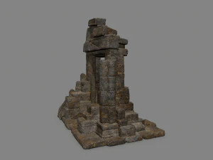 Ruin Gate 3D Model