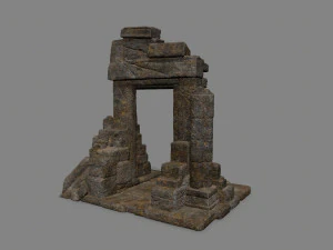 Ruin Gate 3D Model